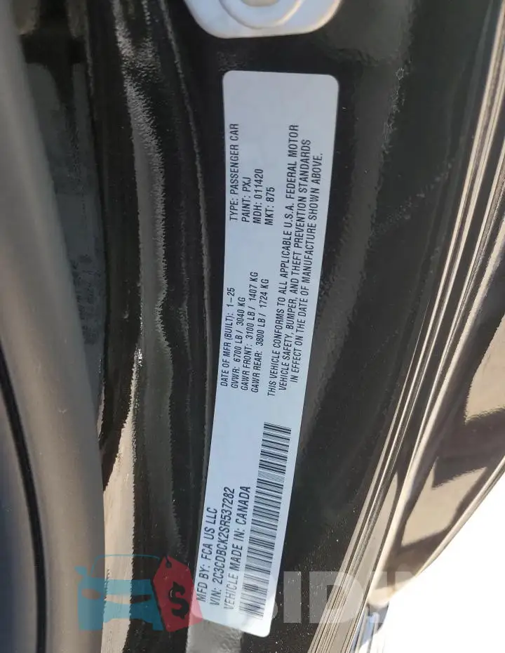 2C3CDBCK2SR537282 Photo# 13