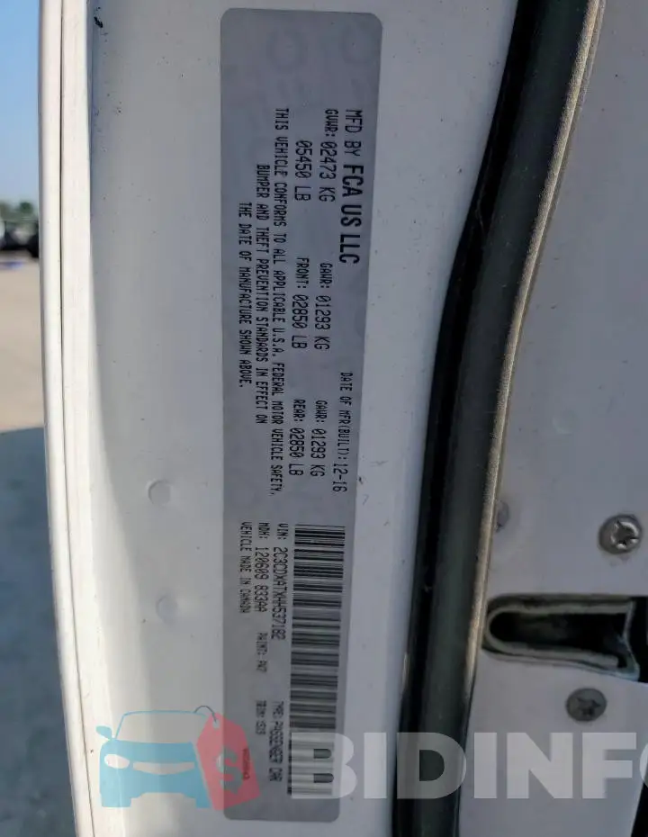 2C3CDXATXHH537182 Photo# 13