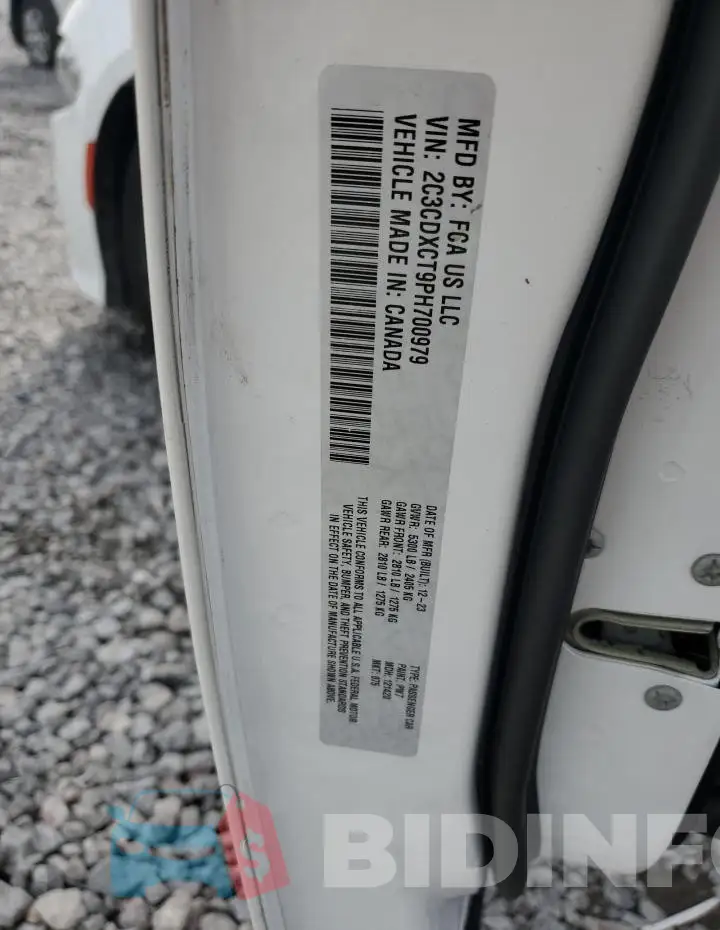 2C3CDXCT9PH700979 Photo# 12