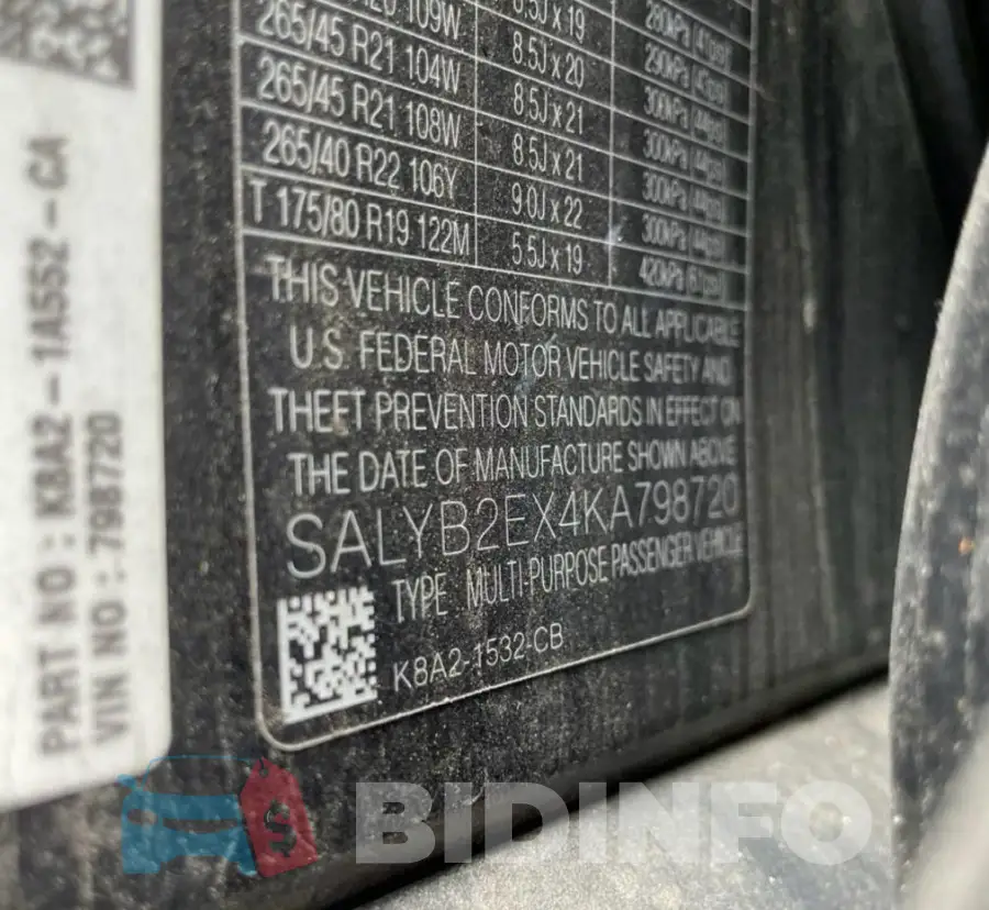 SALYB2EX4KA798720 Photo# 9