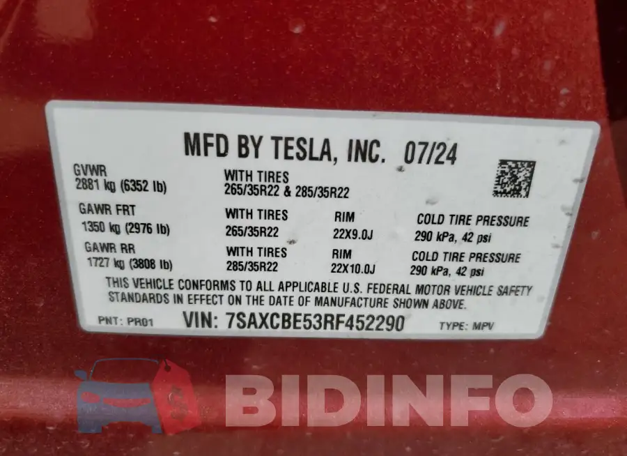 7SAXCBE53RF452290 Photo# 14