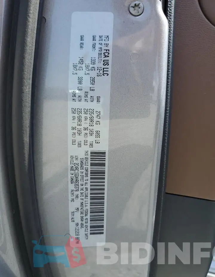2C4RC1GGXHR635378 Photo# 13
