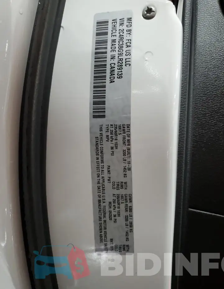 2C4RC3BG9LR289139 Photo# 13