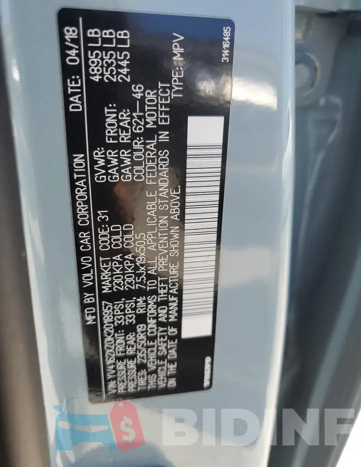 YV4162XZ0K2018957 Photo# 12