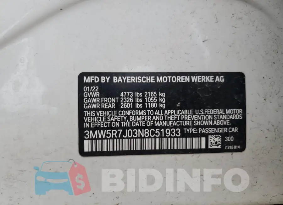 3MW5R7J03N8C51933 Photo# 13