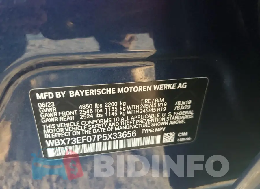 WBX73EF07P5X33656 Photo# 12