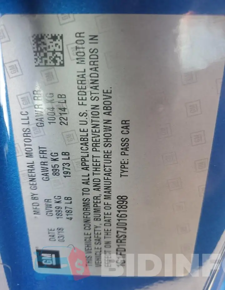 1G1FD1RS7J0161898 Photo# 13