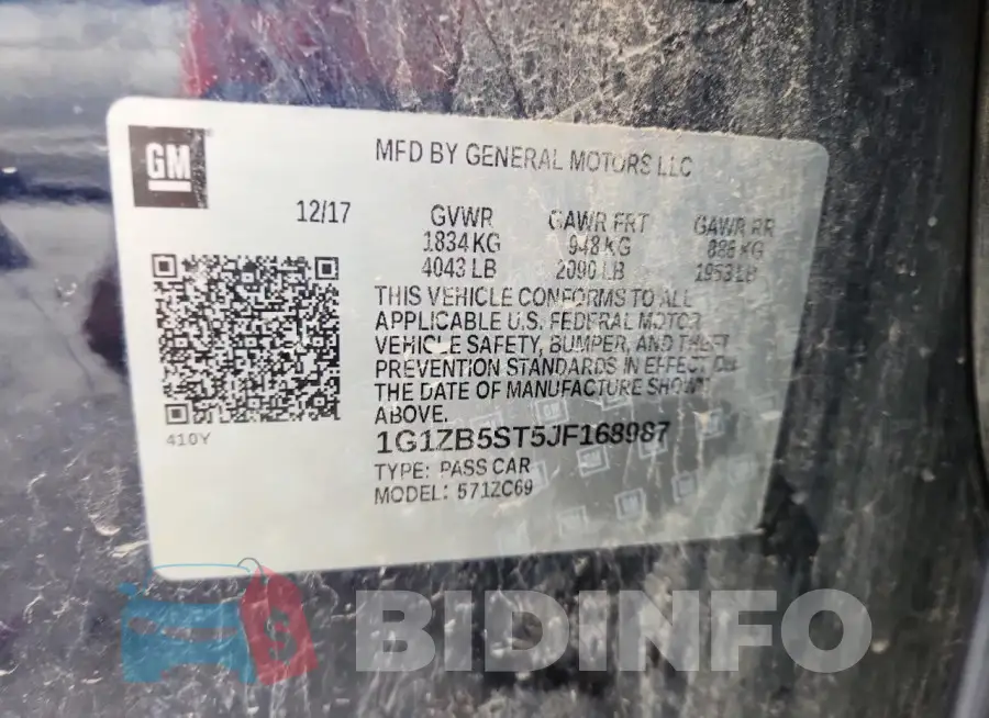 1G1ZB5ST5JF168987 Photo# 12
