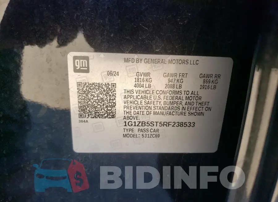 1G1ZB5ST5RF238533 Photo# 12
