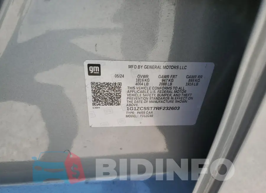 1G1ZC5ST7RF232603 Photo# 12