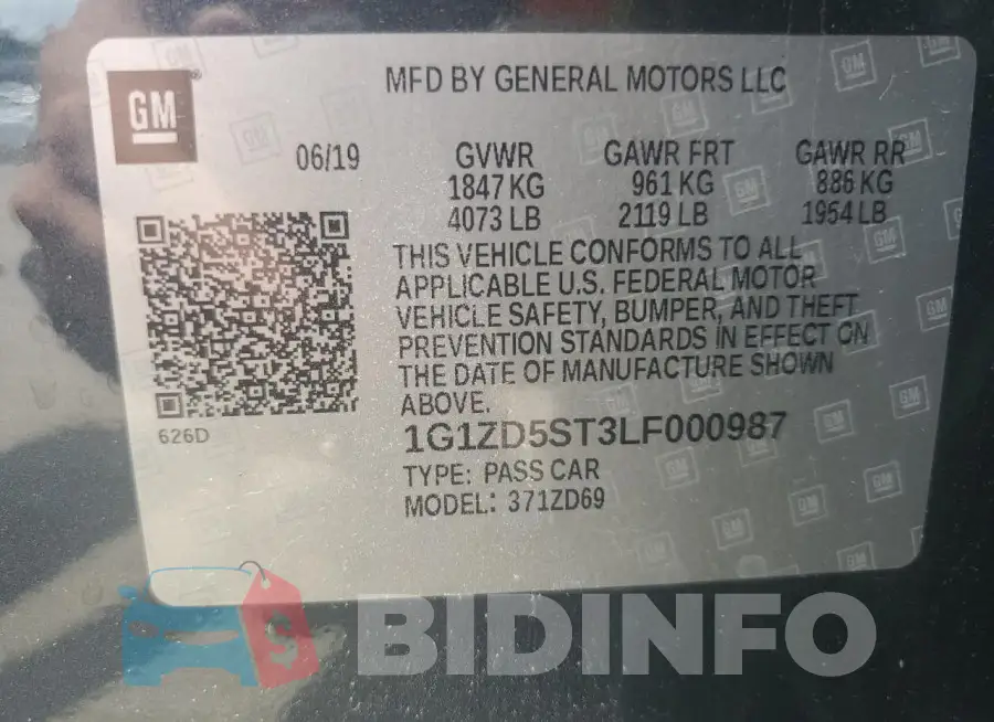 1G1ZD5ST3LF000987 Photo# 12