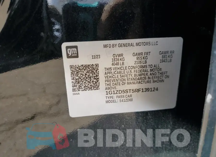 1G1ZD5ST5RF139124 Photo# 13