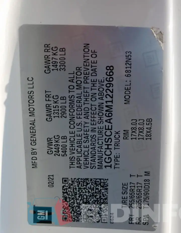 1GCHSCEA6M1229668 Photo# 12