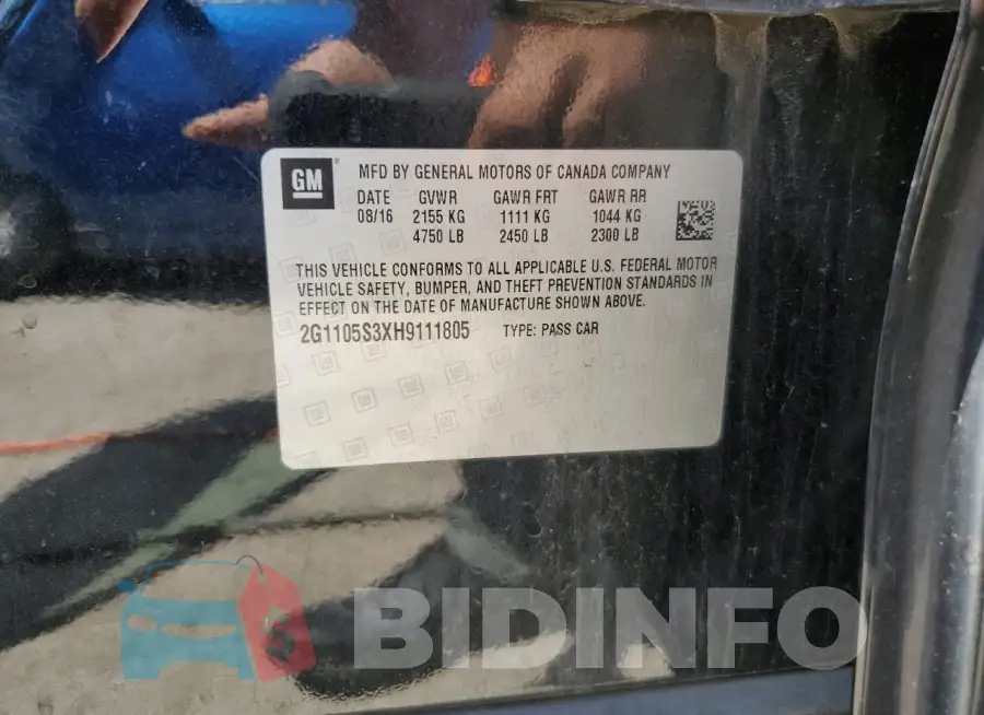 2G1105S3XH9111805 Photo# 13
