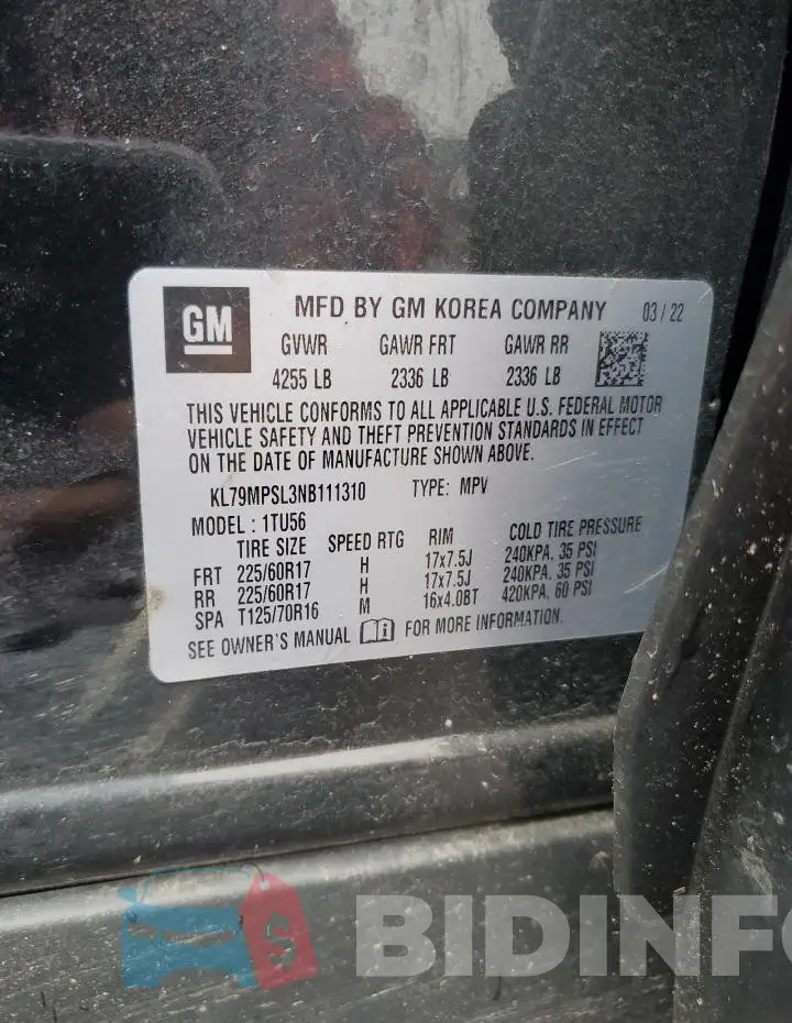 KL79MPSL3NB111310 Photo# 14