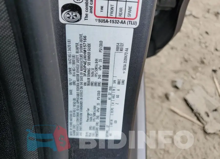 3FADP4EJXHM157166 Photo# 12