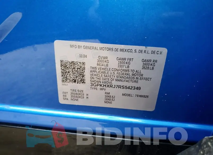 3GPKHXRJ7RS542349 Photo# 13