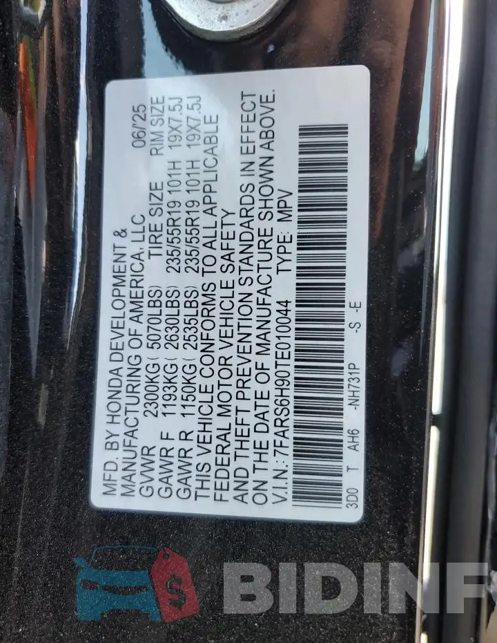 7FARS6H90TE010044 Photo# 13