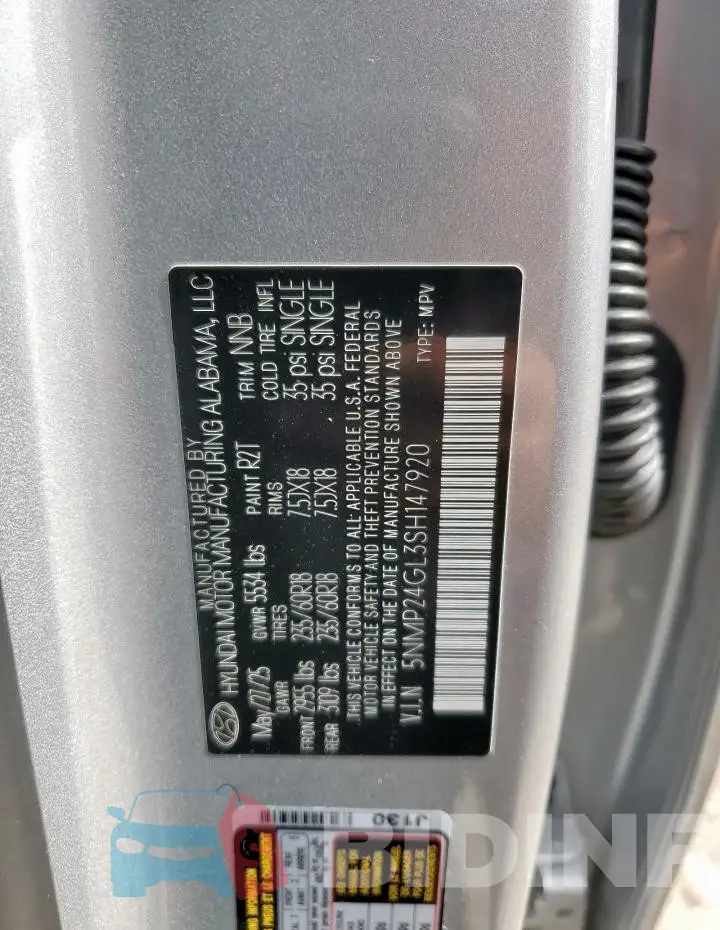 5NMP24GL3SH147920 Photo# 13