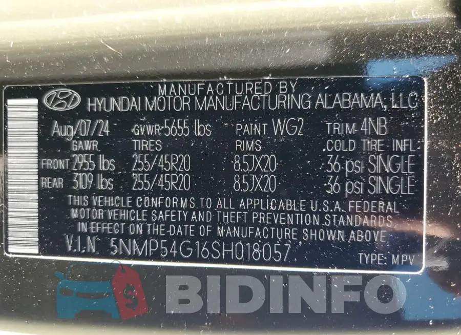 5NMP54G16SH018057 Photo# 13