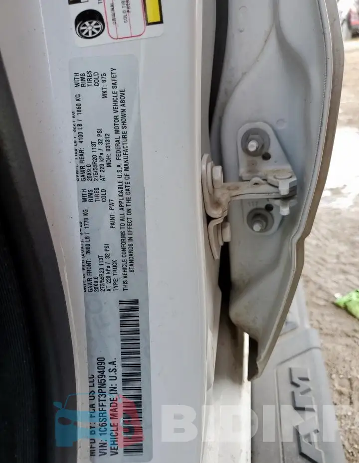 1C6SRFFT3PN594090 Photo# 12