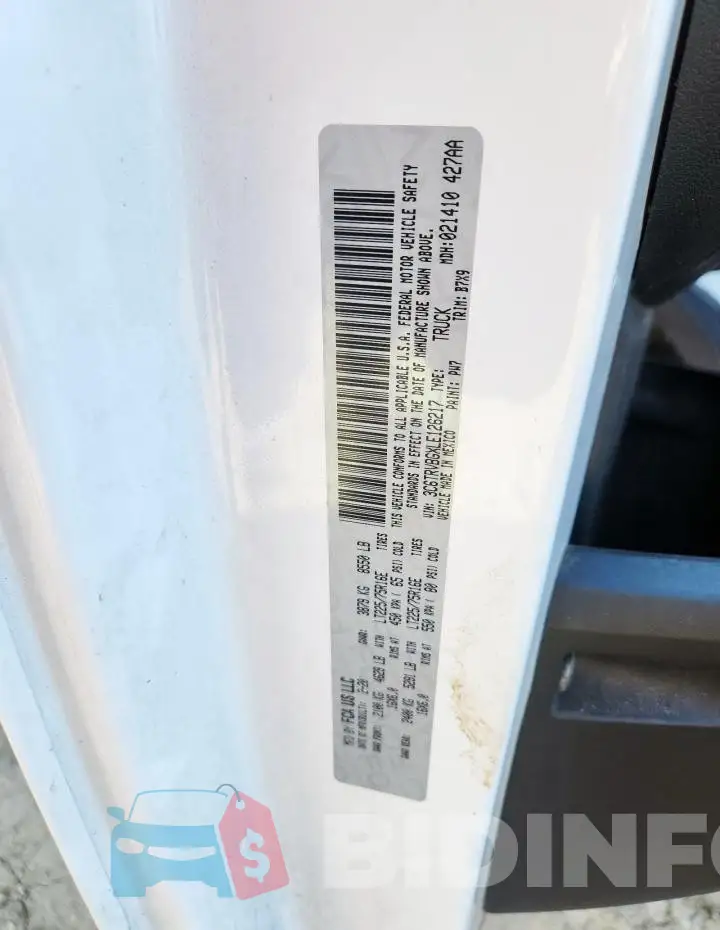 3C6TRVBGXLE126217 Photo# 13