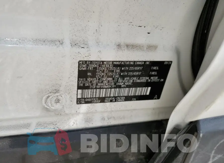 2T3F1RFV4RW484391 Photo# 12