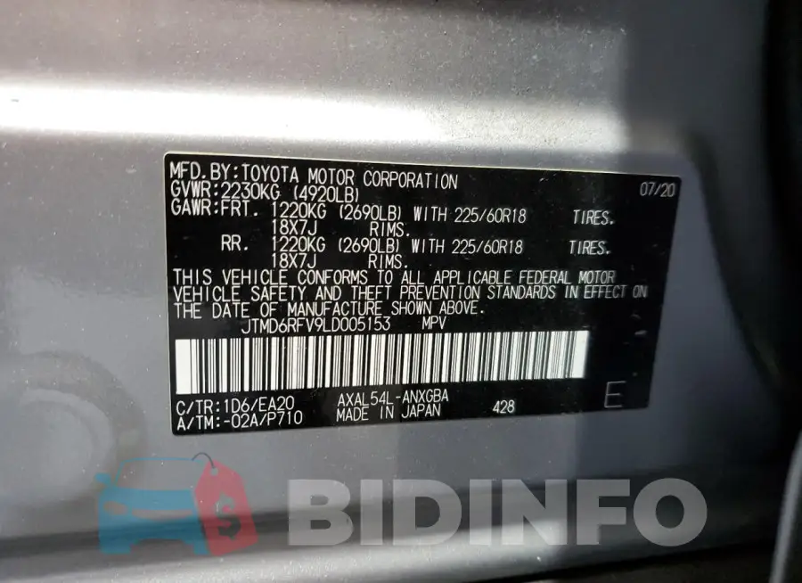 JTMD6RFV9LD005153 Photo# 14
