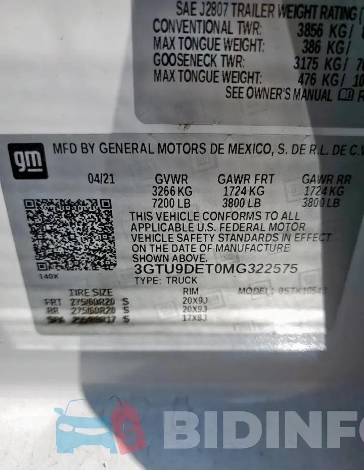 3GTU9DET0MG322575 Photo# 13