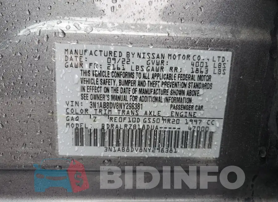 3N1AB8DV8NY298381 Photo# 12