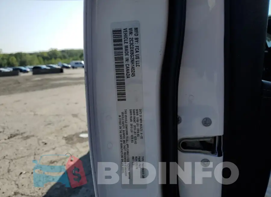 2C3CDXBG2NH145245 Photo# 12