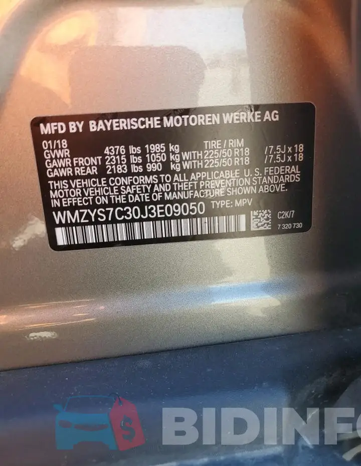 WMZYS7C30J3E09050 Photo# 14