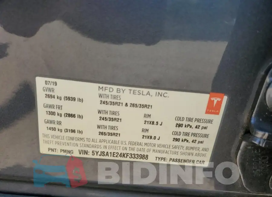 5YJSA1E24KF333988 Photo# 13