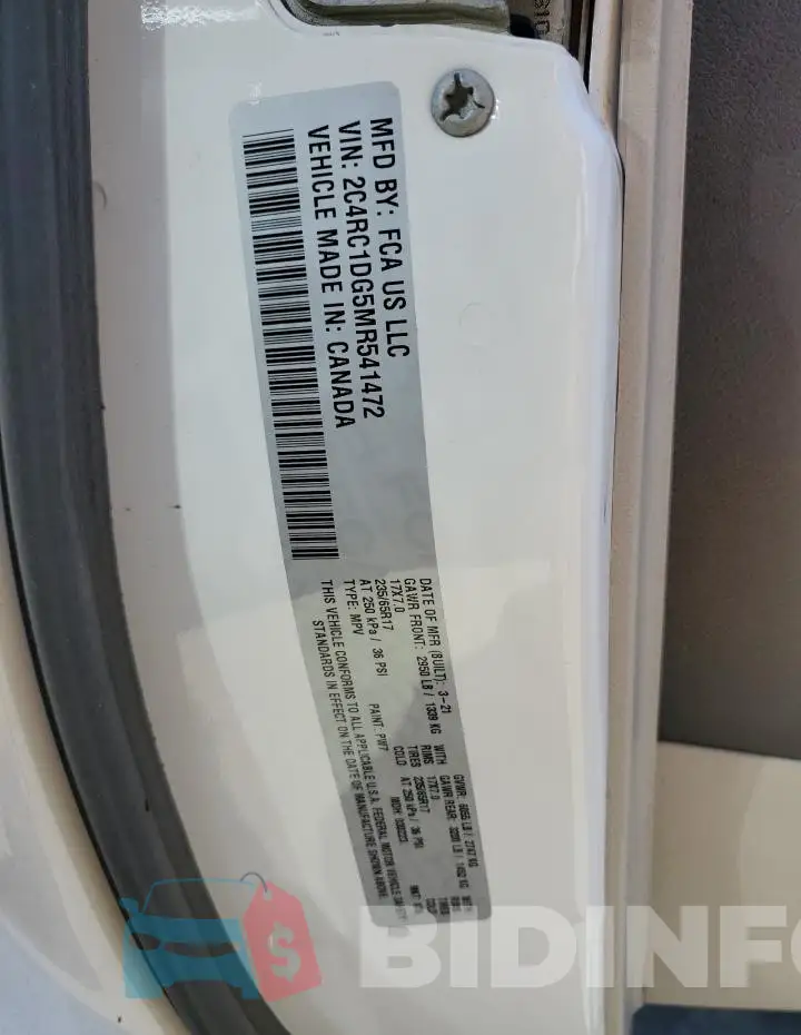 2C4RC1DG5MR541472 Photo# 13
