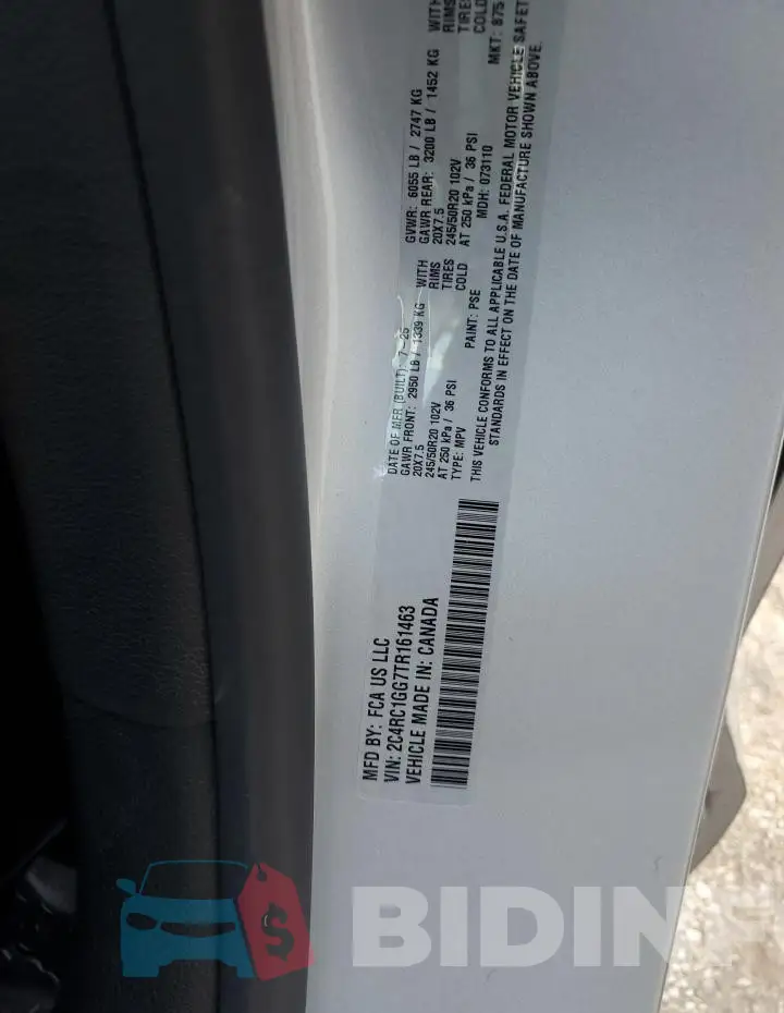 2C4RC1GG7TR161463 Photo# 13