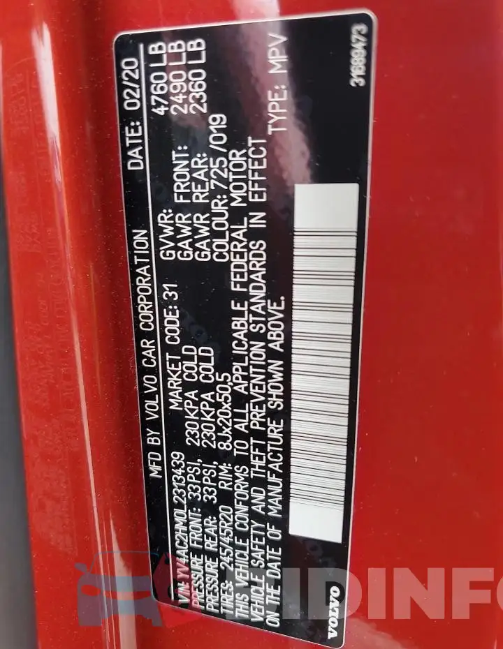 YV4AC2HM0L2313439 Photo# 13