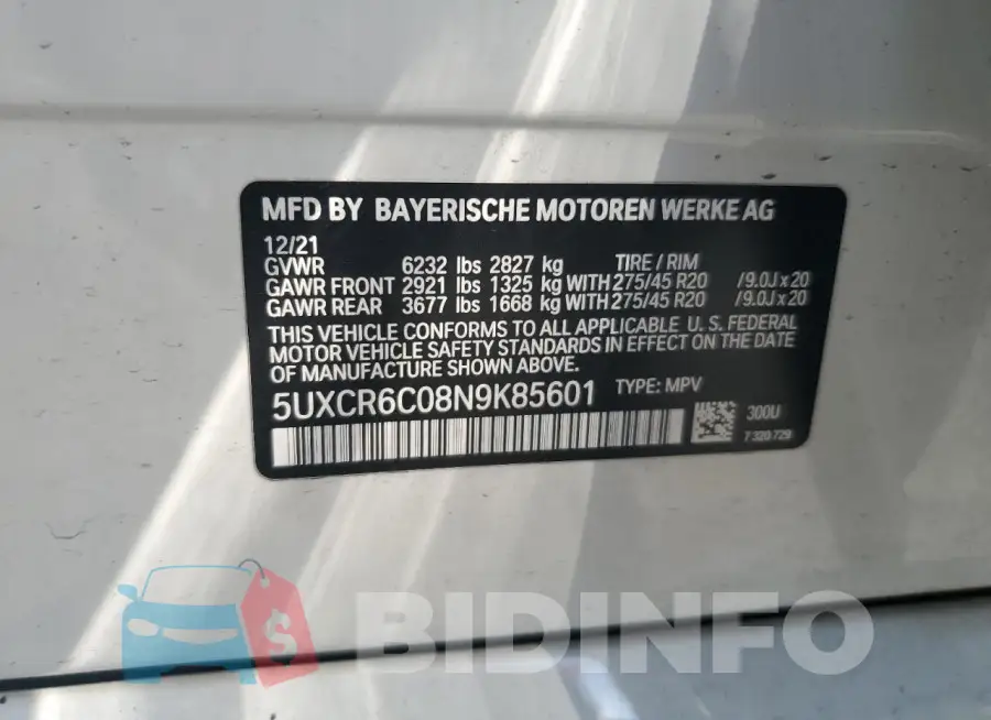 5UXCR6C08N9K85601 Photo# 14