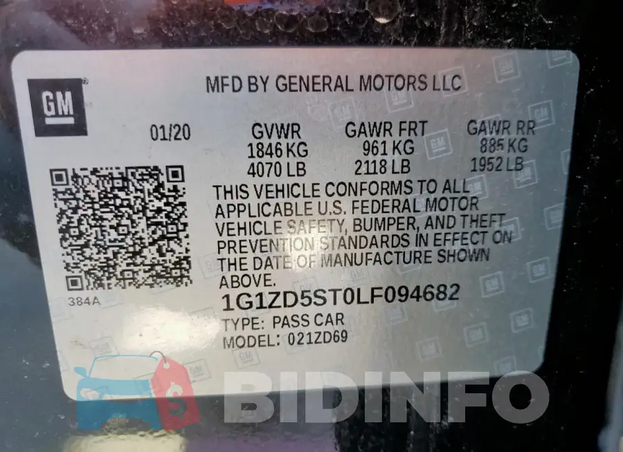 1G1ZD5ST0LF094682 Photo# 12