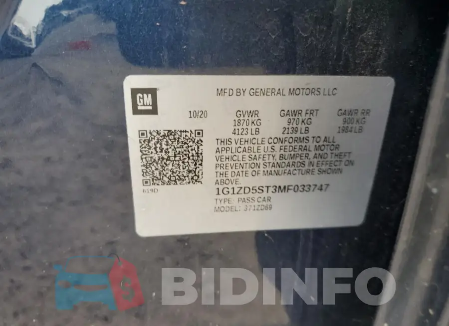 1G1ZD5ST3MF033747 Photo# 12