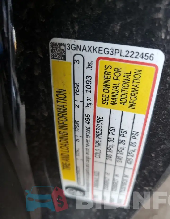 3GNAXKEG3PL222456 Photo# 10