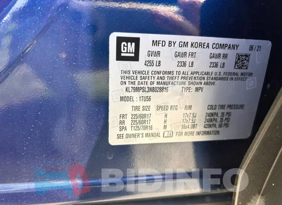 KL79MPSL3NB028816 Photo# 10
