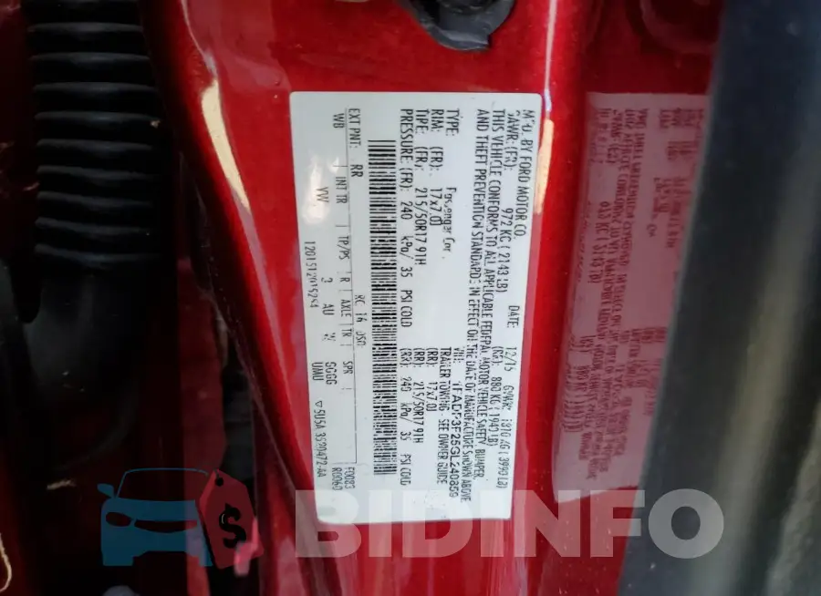 1FADP3F25GL240859 Photo# 13