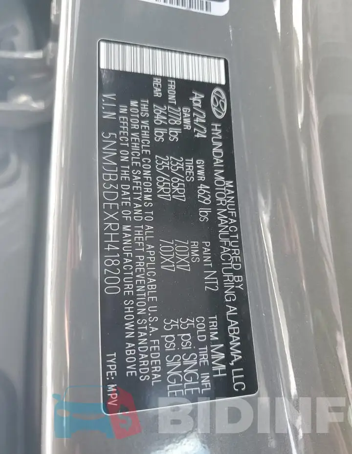 5NMJB3DEXRH418200 Photo# 14