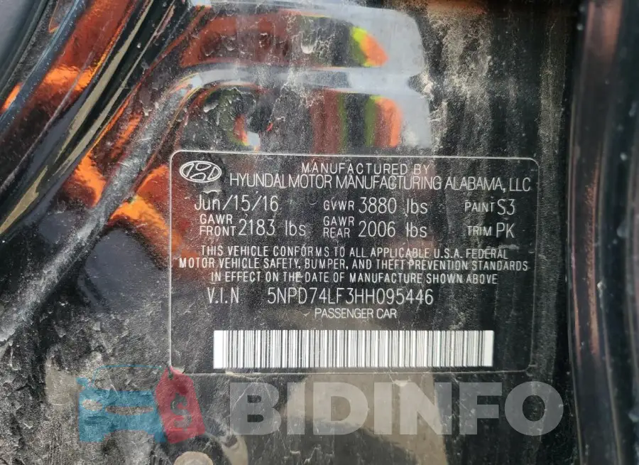 5NPD74LF3HH095446 Photo# 12