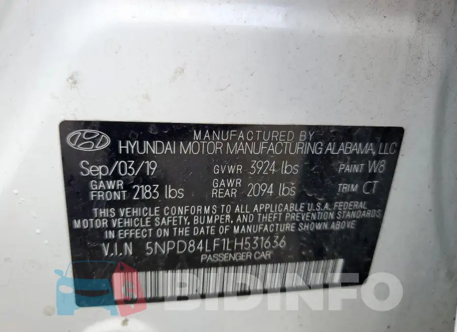 5NPD84LF1LH531636 Photo# 12
