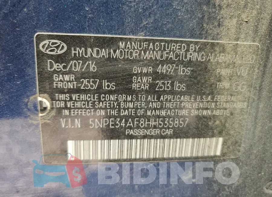 5NPE34AF8HH535857 Photo# 12