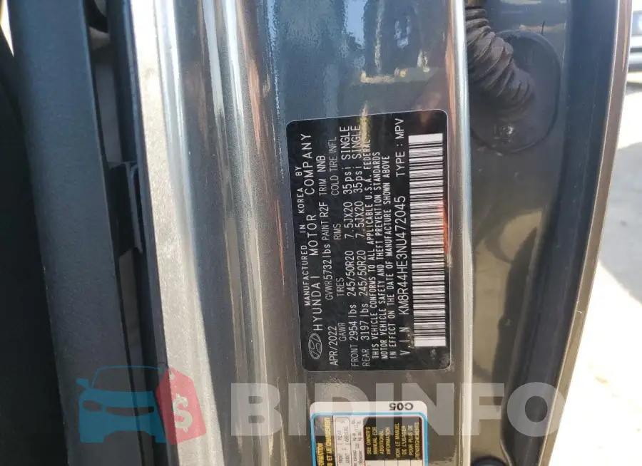 KM8R44HE3NU472045 Photo# 12