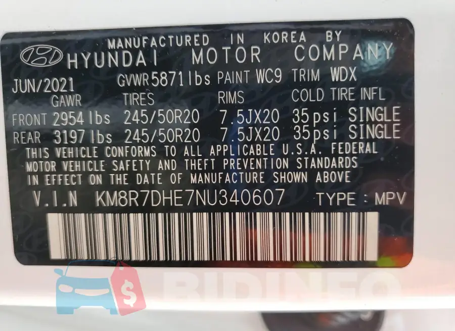 KM8R7DHE7NU340607 Photo# 13