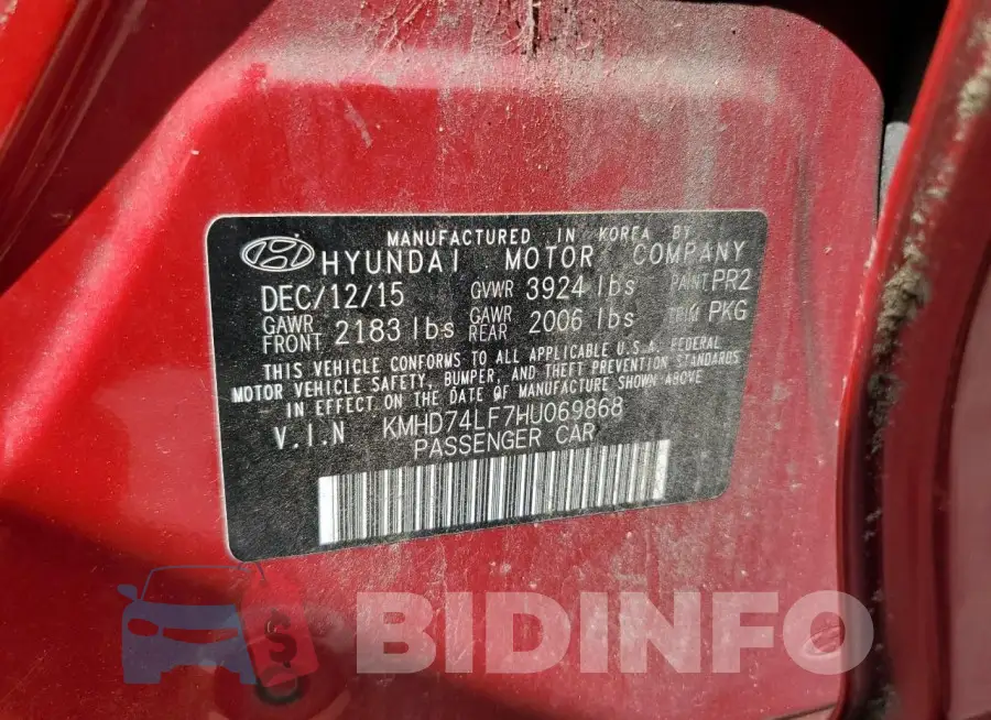 KMHD74LF7HU069868 Photo# 12