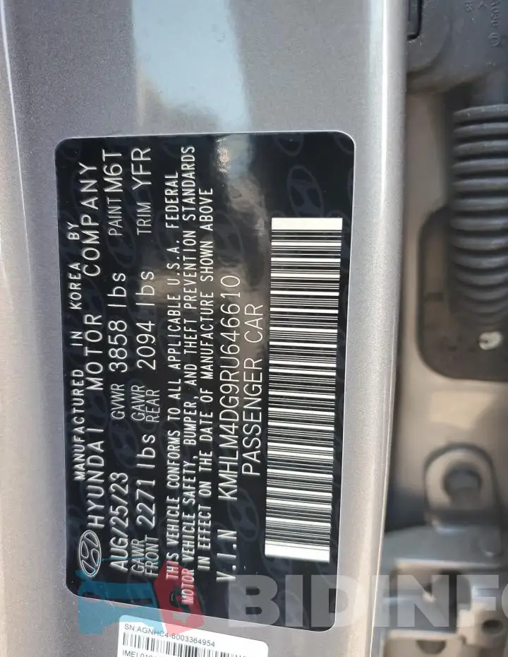 KMHLM4DG9RU646610 Photo# 12